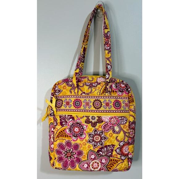 Vera Bradley Tall Zip Tote Bali Gold Retired - Picture 4 of 9